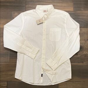 Faherty White Stretch Oxford 2.0  Button Down Shirt